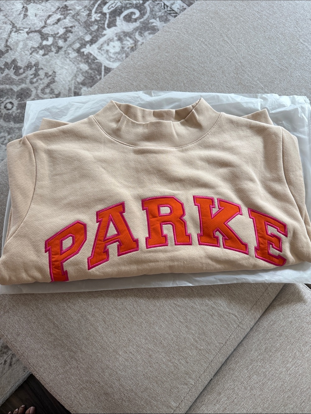 Parke x Dunkin' Varsity Mockneck - NEW IN BAG - Picture 6 of 8